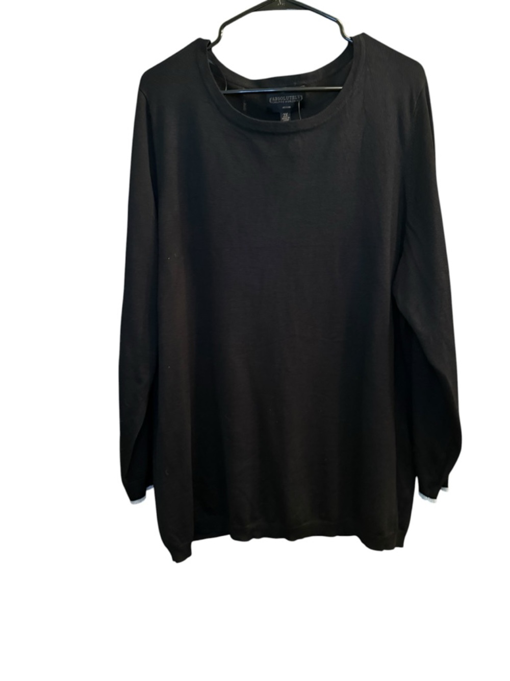 Absolutely Creative Worldwide Women’s Long Sleeve Crewneck Sweater - Black NWT